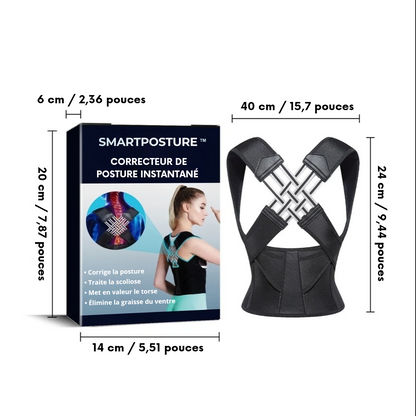 | SmartPosture™– Correcteur de Posture Instantané | Soulage le Dos & Affine la Silhouette |