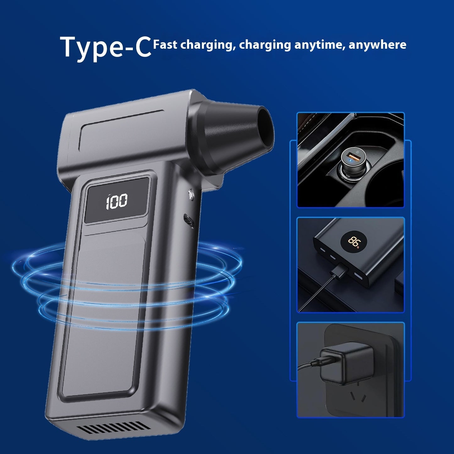 Turbo Violent Fan High Speed 130000 – Souffleur à poussière brushless ultra puissant